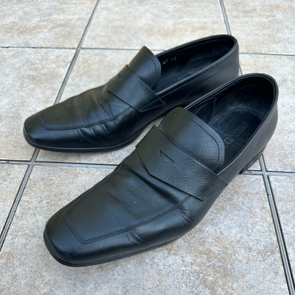 PRADA 
Leather Penny Loafer - Picture 1 of 14